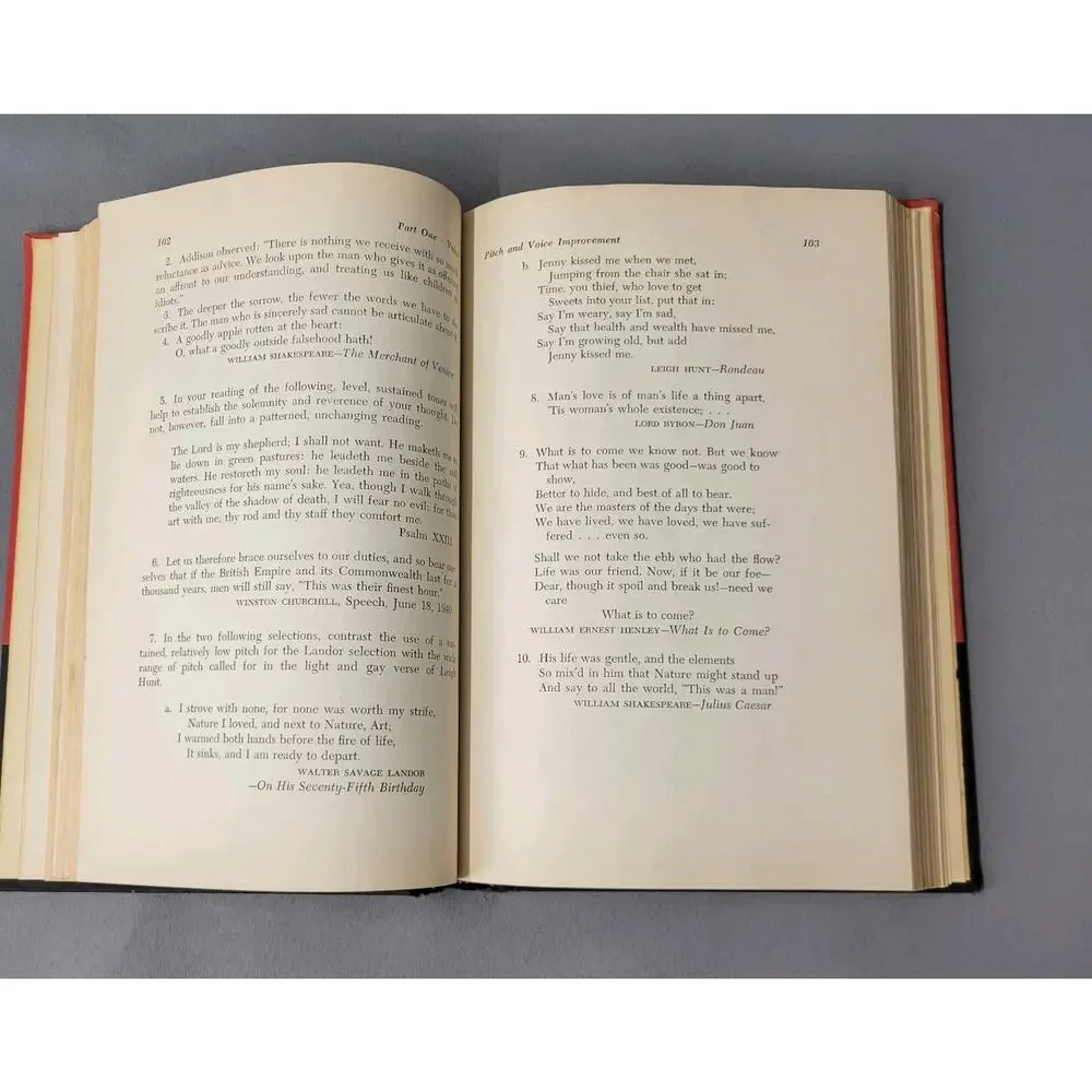 The Improvement Of Voice & Diction by Jon‎ Eisenson Vintage Book 1958 Hardcover